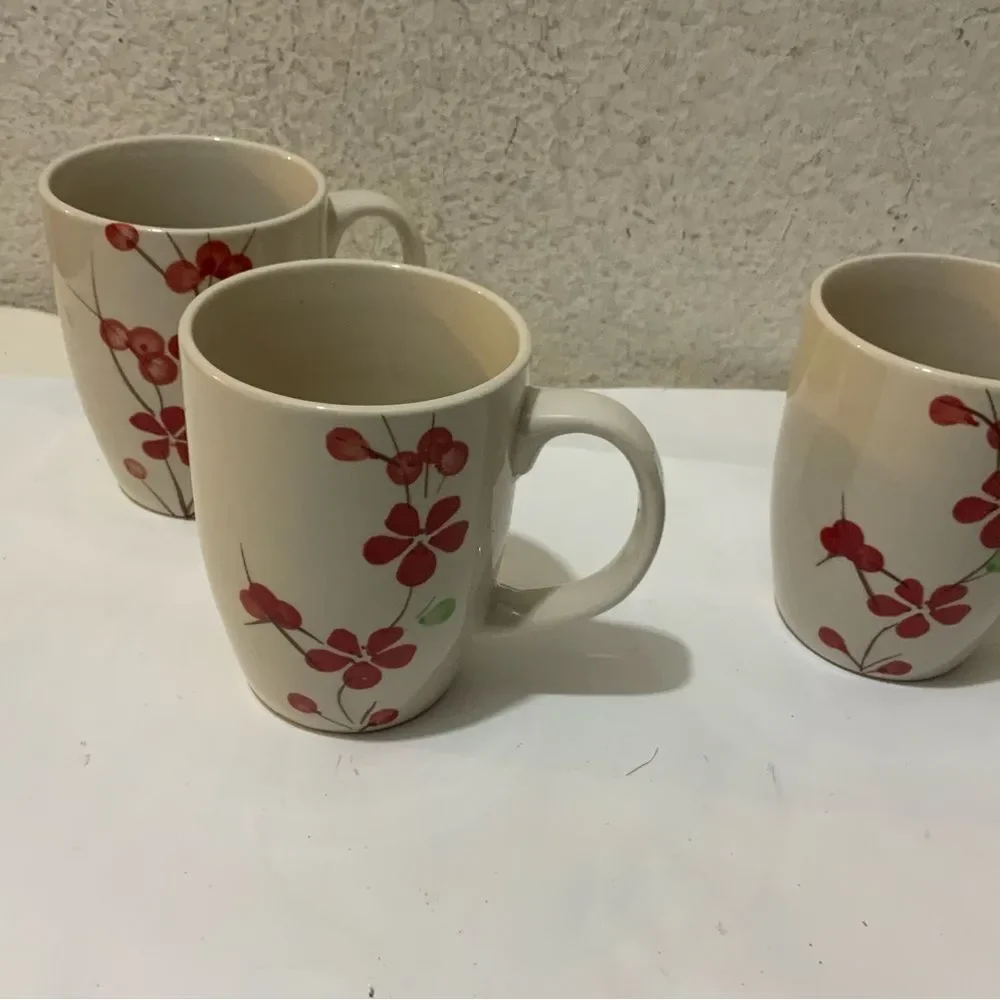 Pier 1 imports 3 pc Coffee Cup Mug Set